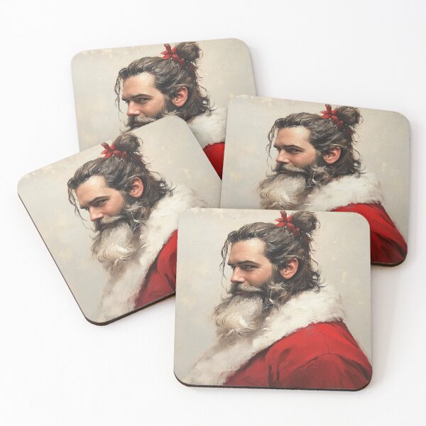 Item preview, Man Bun Santa designed and sold by kelliekreiser.