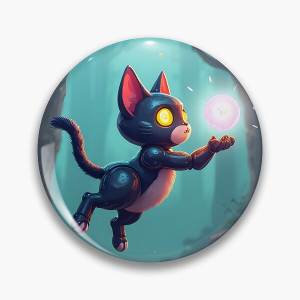 Item preview, Robo Cat Finds Magic designed and sold by Pixel-Pig.