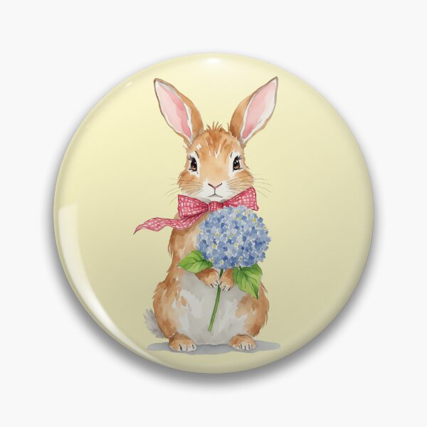 Item preview, Cute Easter Bunny Watercolor designed and sold by Magnolia Valley Art.