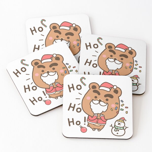 Item preview, Santa bear is Christmas Ho Ho Ho designed and sold by JiraVibes.