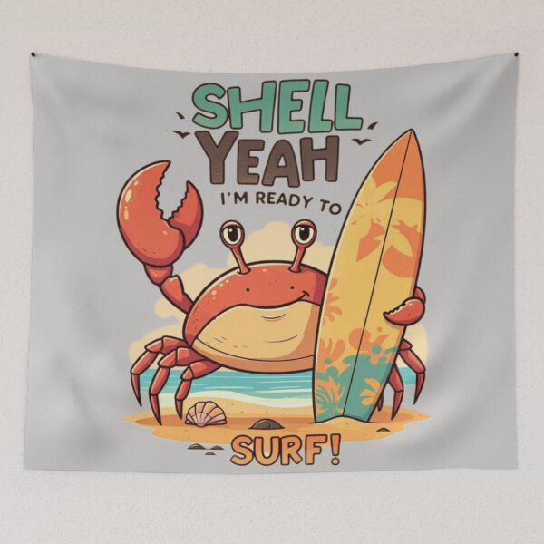 Item preview, Shell Yeah! Surfing Crab Adventure designed and sold by CoolEnthusias.
