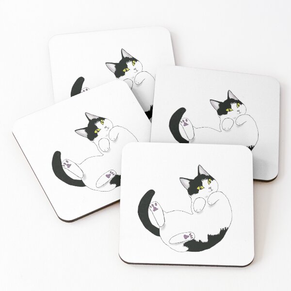 Item preview, Cuddly tuxedo cat designed and sold by miyakod.