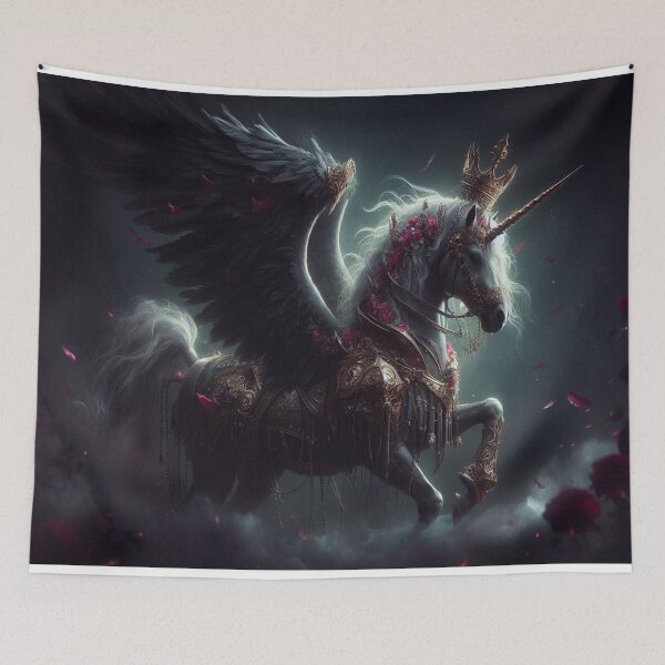 Item preview, AI generated battle unicorn designed and sold by AI-this-is-AI.