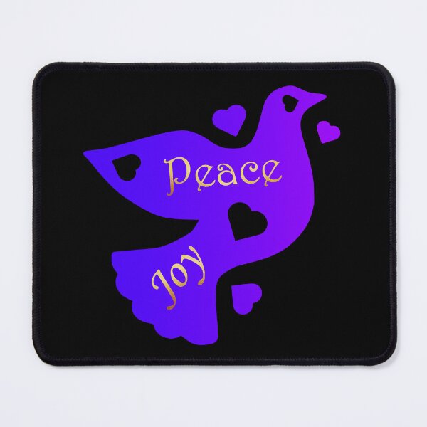 Item preview, The Dove Of Peace Joy And Love - v2 - Gold Purple Blue Purple designed and sold by MultimediaSusan.