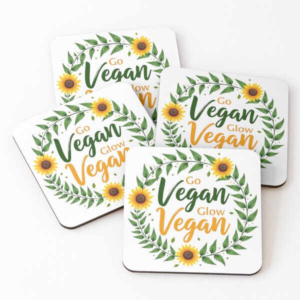 Item preview, Go Vegan, Glow Vegan | Inspiring Vegan Quote designed and sold by veganeats.