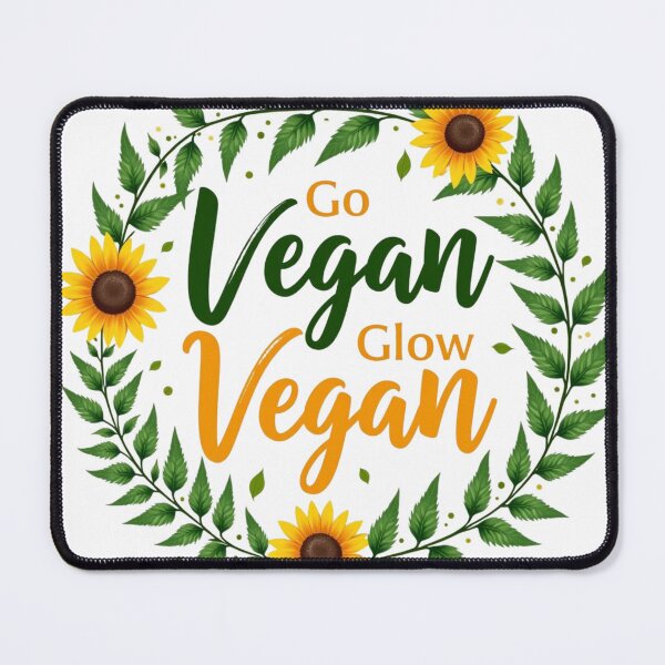Item preview, Go Vegan, Glow Vegan | Inspiring Vegan Quote designed and sold by veganeats.