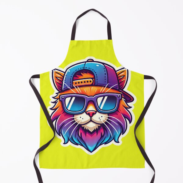 Item preview, Vibrant Cartoon Cat. Chill Vibes and Swag Style designed and sold by shrolts.