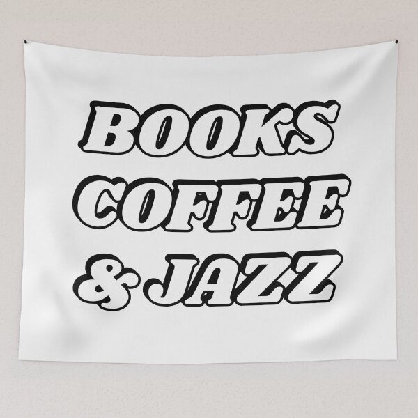 Item preview, Books coffee and Jazz  designed and sold by Inspirationmotivation.