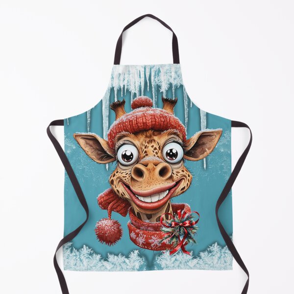 Item preview, Winter magic with a cute cartoon giraffe. designed and sold by nicky2342.