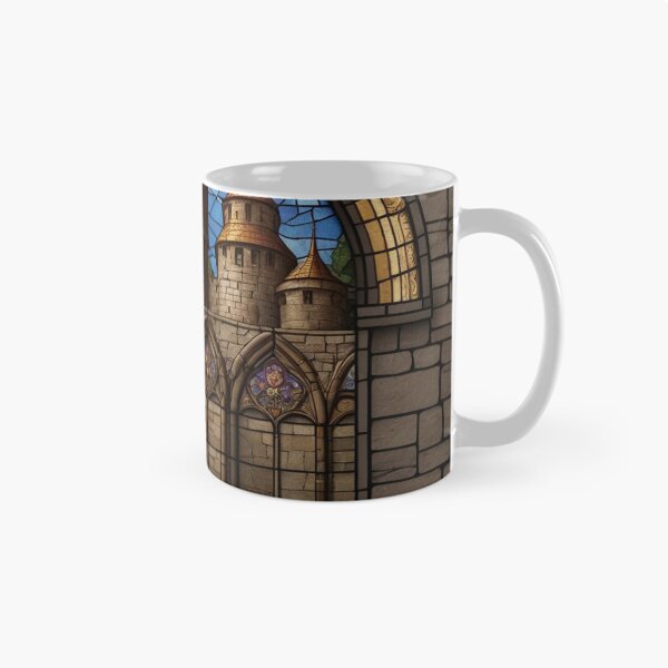 Item preview, Fantasy Castle Strip in Stained Glass designed and sold by The Enchanted Treasury.