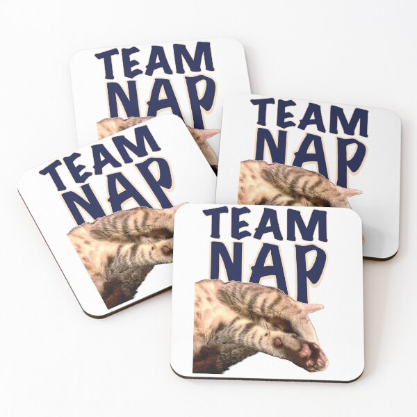 Item preview, Team Nap, sleepy kitten designed and sold by aadventures.