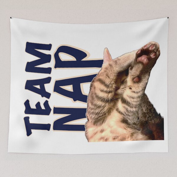 Item preview, Team Nap, sleepy kitten designed and sold by aadventures.