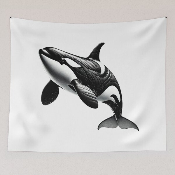 Item preview, Monochrome Elegance: The Orca designed and sold by becauseturkey.