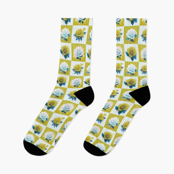Item preview, Yellow & White Rose Checkerboard designed and sold by Kevin Luckham.