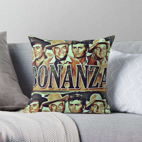 The Cartwrights from Bonanza Throw Pillow