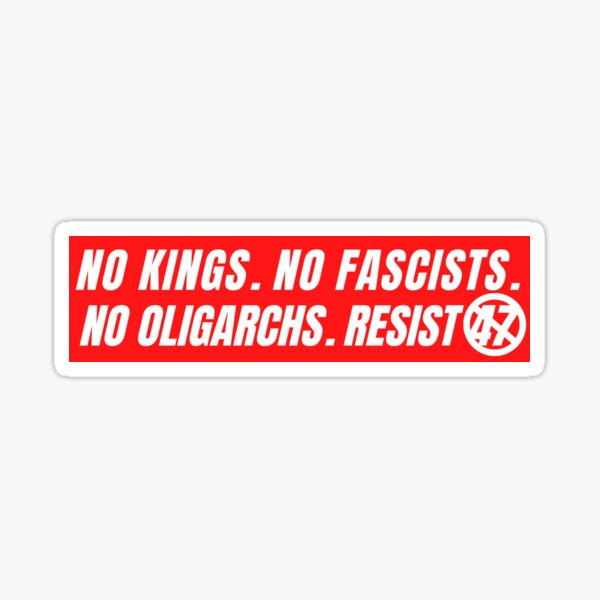 Item preview, No Kings No Fascists No Oligarchs designed and sold by JustSomeGuy359.