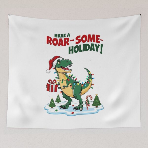 Item preview, Have a Roar-Some Holiday! designed and sold by ZerotwoStudio.