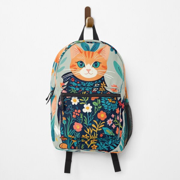 Item preview, Cute cat and flowers designed and sold by KiraChie.