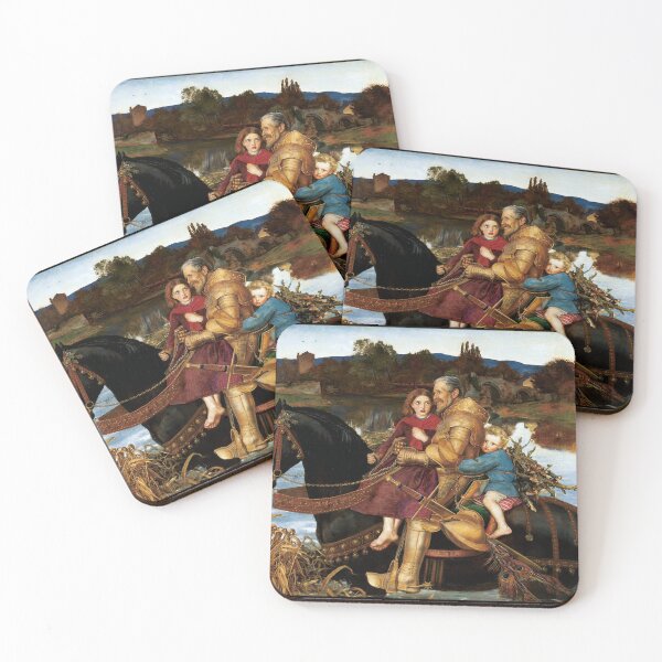 Item preview, Sir Isumbras at the Ford c. 1857 by John Everett Millais designed and sold by Cat Lady Designs.