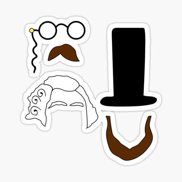 Item preview, roosevelt, washington, and lincoln sticker pack designed and sold by yellow-art.