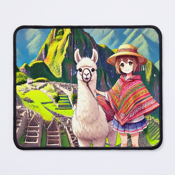 Item preview, Exploring Machu Picchu with a Fluffy Guardian designed and sold by unrealartwork.