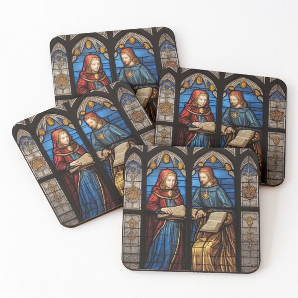 Item preview, Midieval Bible Study in Stained Glass designed and sold by The Enchanted Treasury.