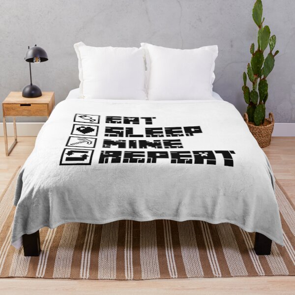 Item preview, Minecraft Eat Sleep Mine Repeat  designed and sold by Kubala Designs.