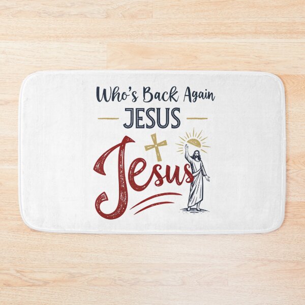 Item preview, Who's Back Again? Jesus Meme - Funny Religious Art designed and sold by Colorful-Garden.