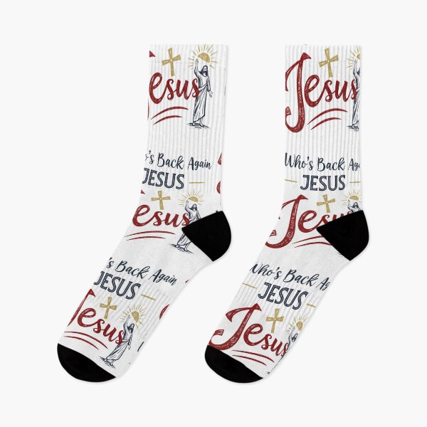 Item preview, Who's Back Again? Jesus Meme - Funny Religious Art designed and sold by Colorful-Garden.