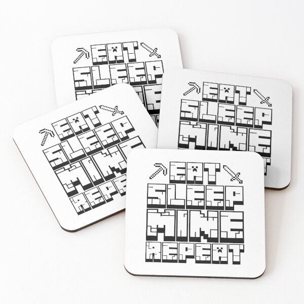 Item preview, Minecraft Eat Sleep Mine Repeat  designed and sold by Kubala Designs.