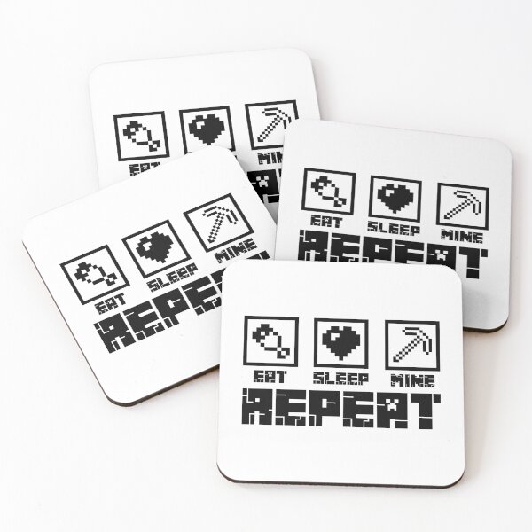 Item preview, Minecraft Eat Sleep Mine Repeat  designed and sold by Kubala Designs.