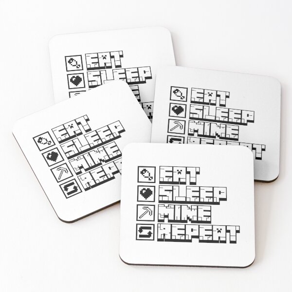 Item preview, Minecraft Eat Sleep Mine Repeat  designed and sold by Kubala Designs.