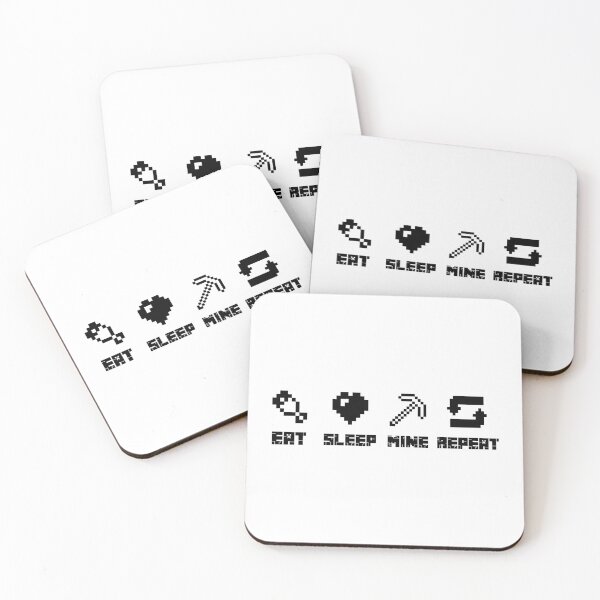 Item preview, Minecraft Eat Sleep Mine Repeat  designed and sold by Kubala Designs.