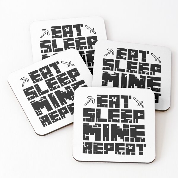 Item preview, Minecraft Eat Sleep Mine Repeat  designed and sold by Kubala Designs.