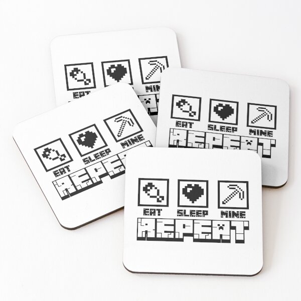 Item preview, Minecraft Eat Sleep Mine Repeat  designed and sold by Kubala Designs.