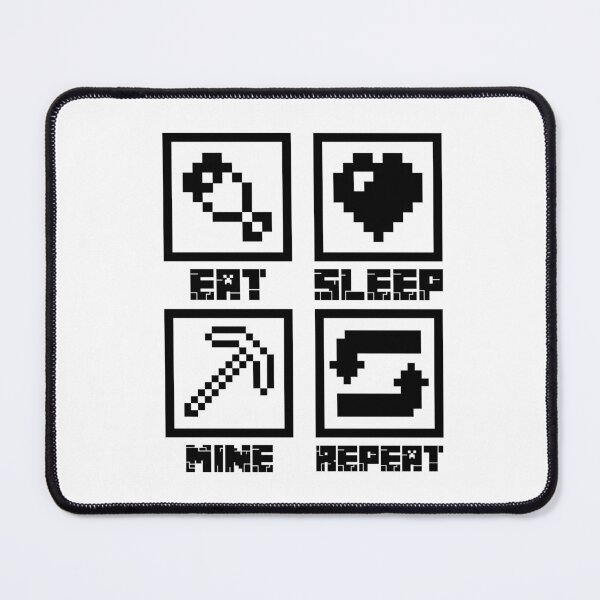 Item preview, Minecraft Eat Sleep Mine Repeat  designed and sold by Kubala Designs.