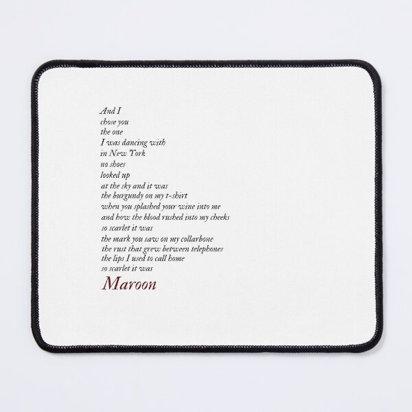 Item preview, Maroon Lyrics designed and sold by abay14.