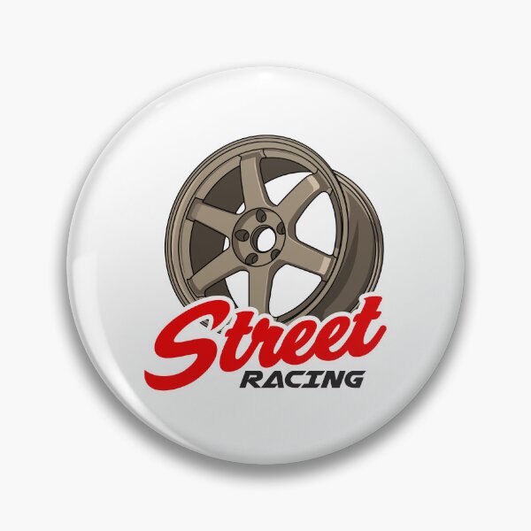 Artikelvorschau, goldene JDM-Felge mit Text Street Racing-Vektor entworfen und verkauft von wisnubayuaji.
