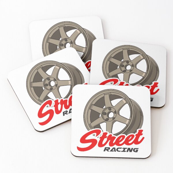 Item preview, gold jdm rim with text street racing vector designed and sold by wisnubayuaji.