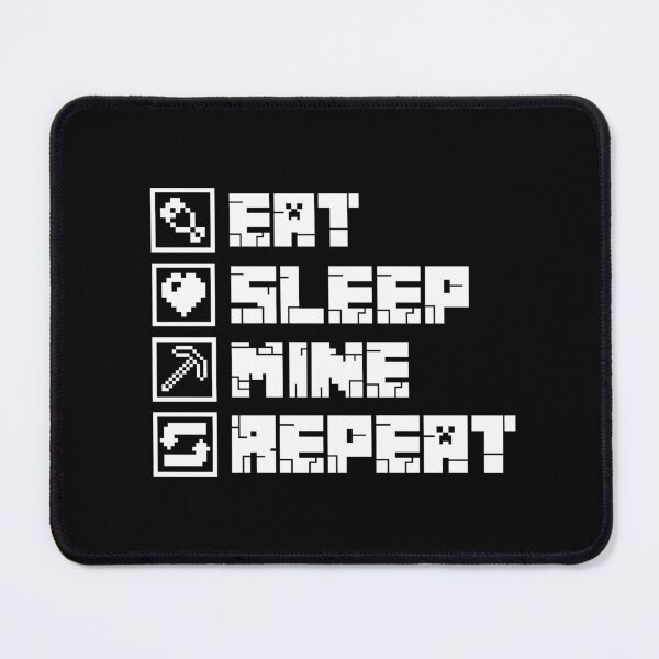 Item preview, Minecraft Eat Sleep Mine Repeat  designed and sold by Kubala Designs.