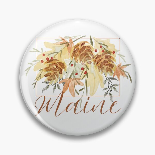 Item preview, Maine White Pine Cone State Flower Classic T-shirt Sticker designed and sold by ThinkNature!.