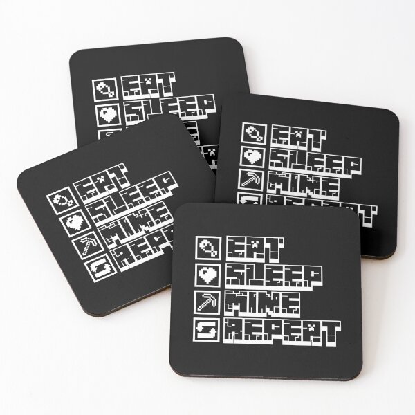 Item preview, Minecraft Eat Sleep Mine Repeat  designed and sold by Kubala Designs.