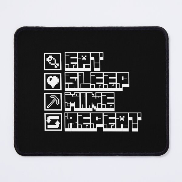 Item preview, Minecraft Eat Sleep Mine Repeat  designed and sold by Kubala Designs.
