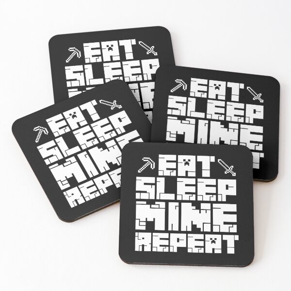 Item preview, Minecraft Eat Sleep Mine Repeat  designed and sold by Kubala Designs.