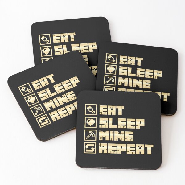Item preview, Copy of Minecraft Eat Sleep Mine Repeat  designed and sold by Kubala Designs.