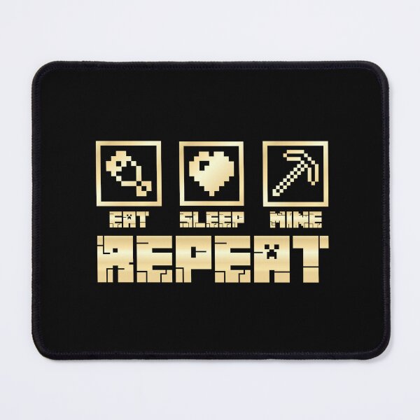 Item preview, Minecraft Eat Sleep Mine Repeat  designed and sold by Kubala Designs.