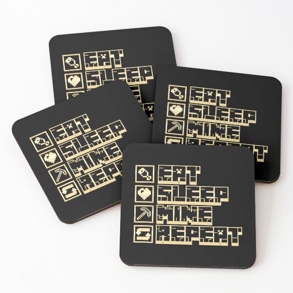 Item preview, Minecraft Eat Sleep Mine Repeat  designed and sold by Kubala Designs.
