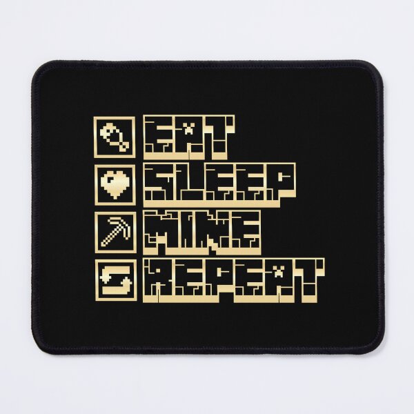 Item preview, Minecraft Eat Sleep Mine Repeat  designed and sold by Kubala Designs.