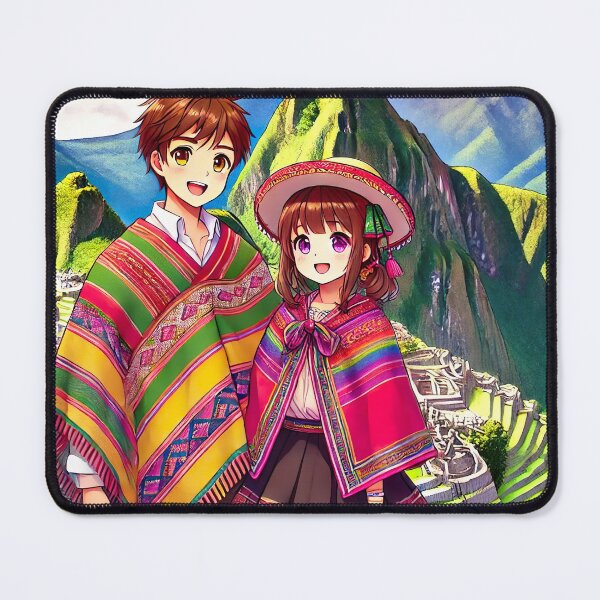 Item preview, Anime-Style Love Story at Machu Picchu designed and sold by unrealartwork.