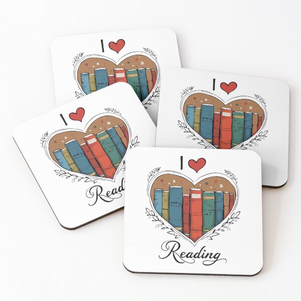 Item preview, I Love Reading Bookworm Heart designed and sold by HandicraftArt.